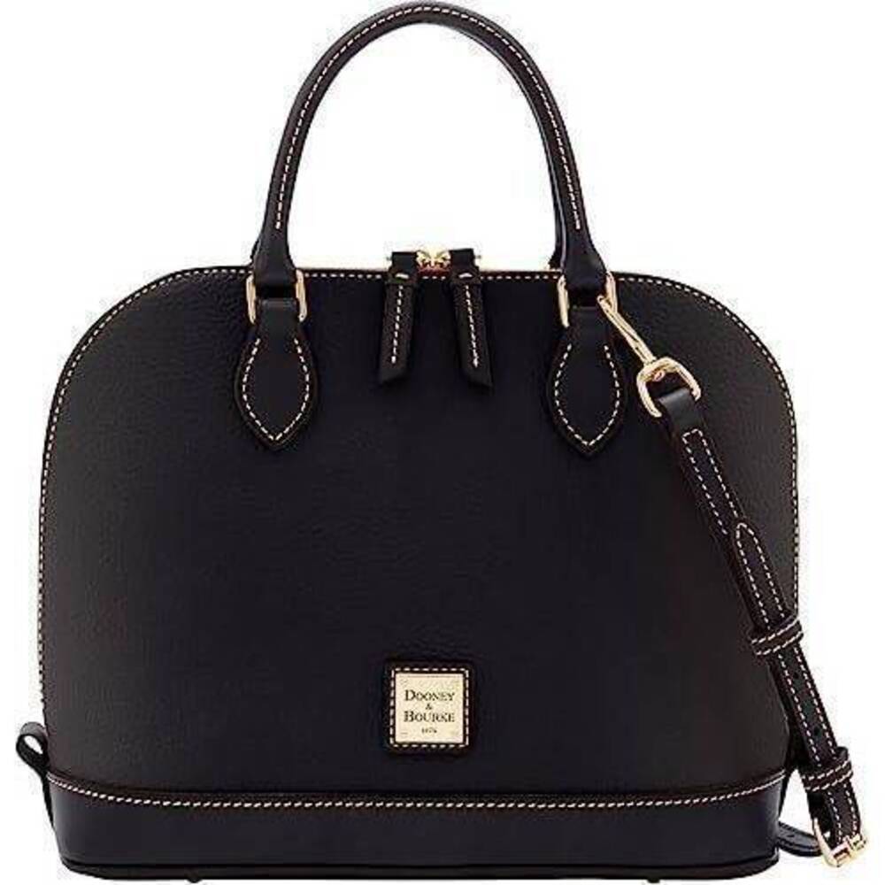 Dooney & Bourke Pebble Grain Zip Satchel - Black